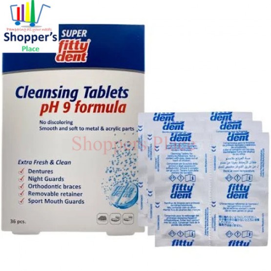 Fittydent Super Denture Cleansing Tablets, 32 Tablets
